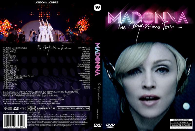 Dvd madonna - the confessions tour - WARNER MUSIC - Música e Shows